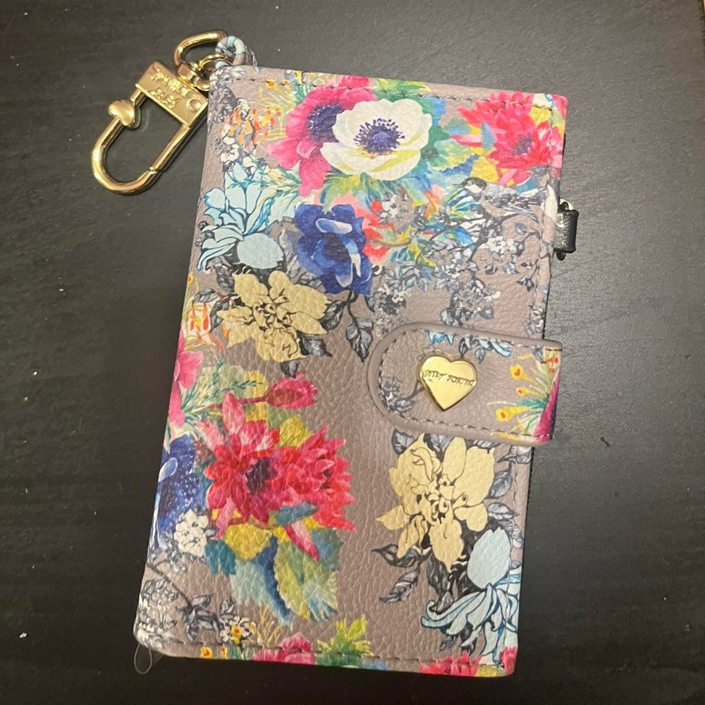 Betsey Johnson Purple Floral Wallet